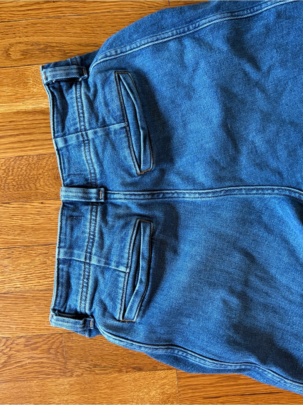 Madewell High-Rise Wide-Leg Tapered Jeans — Blue - Picture 6 of 7